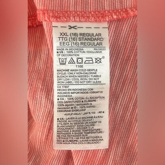 Old Navy Coral Dress XXL NWT | Tropical Summer Vibes - Picture 8 of 8